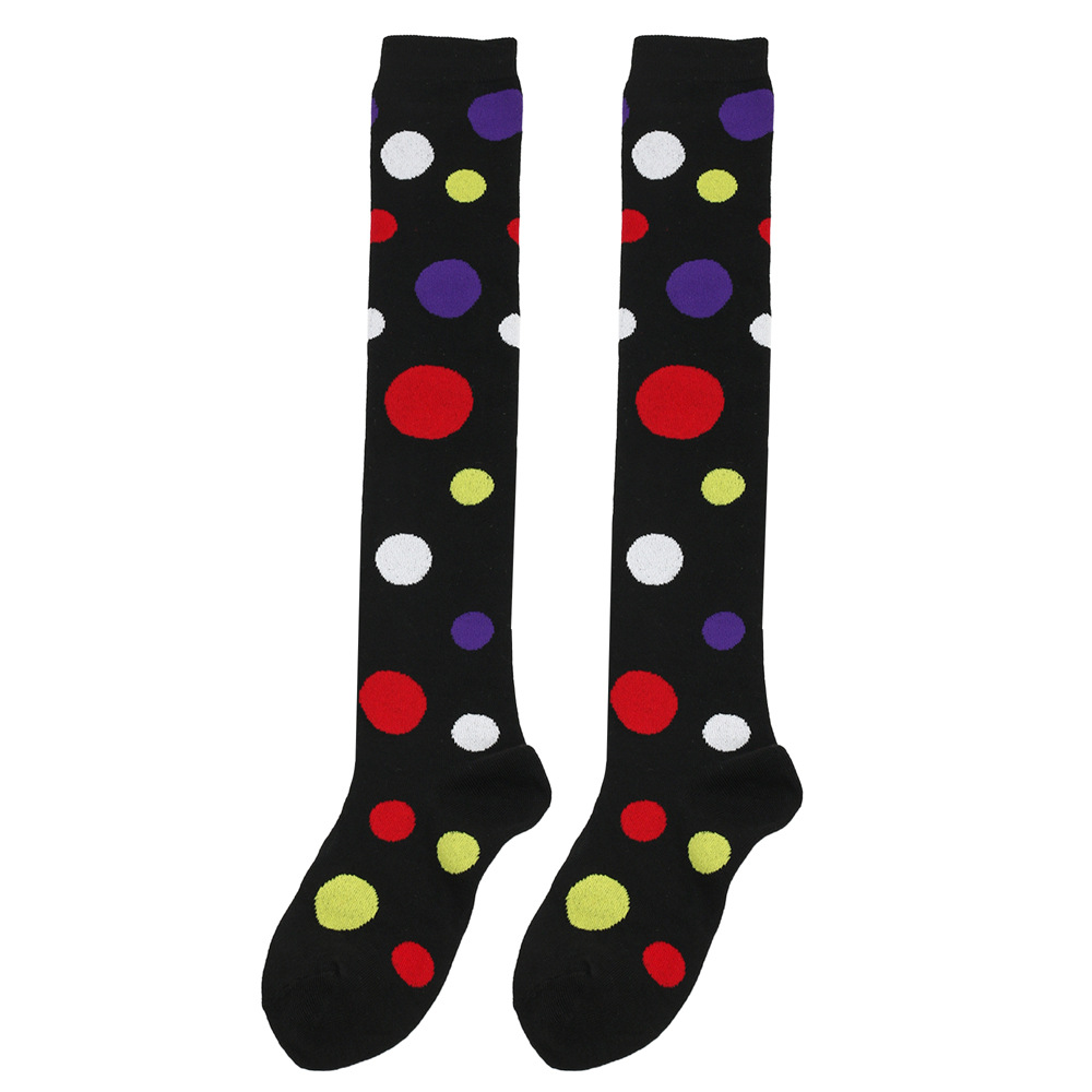 Womens Fashion Colorful Polka Dot Over-the-Knee Socks